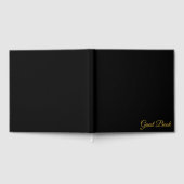 Zeitloses Black Foil Gästebuch für besondere Erinn (Voll)