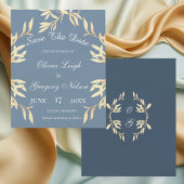 Zeitloses Blumenbudget Save the Date Flyer