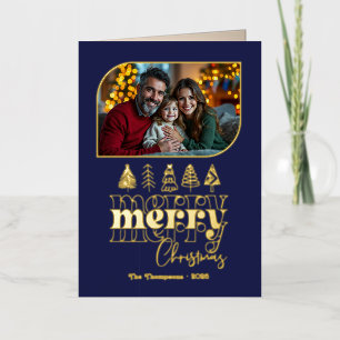 Zeitloses Chic Hand Drawn Frohe Weihnachts-Foto