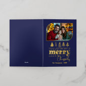 Zeitloses Chic Hand Drawn Frohe Weihnachts-Foto (Äußere Ablage)