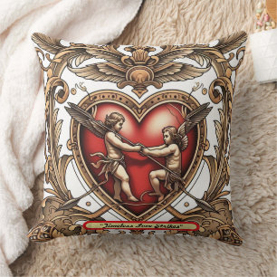 "Zeitloses Design der Liebe" Kissen