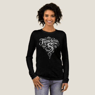 Zeitloses Drachen-Filigran-Langarm-T-Shirt Tri-Blend Shirt