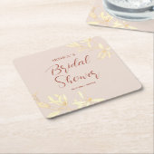 Zeitloses florales rustikales Brautparty Rechteckiger Pappuntersetzer (angewinkelt)