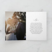 Zeitloses Foto Elegant Neuvermählte Weihnachten (Innenseite)