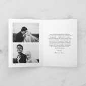 Zeitloses Foto Moderne Neubauten Feiertagskarte (Innenseite)