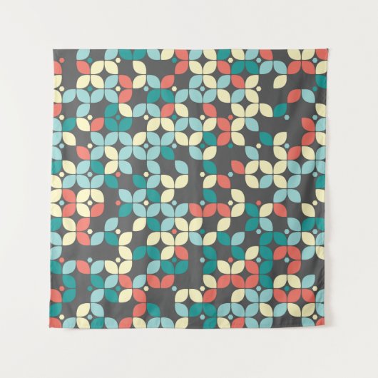 Zeitloses geometrisches nahtloses Muster, abstrakt Wandteppich (Vorderseite)