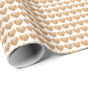 Zeitloses goldenes Herzsymbol der Liebe Geschenkpapier