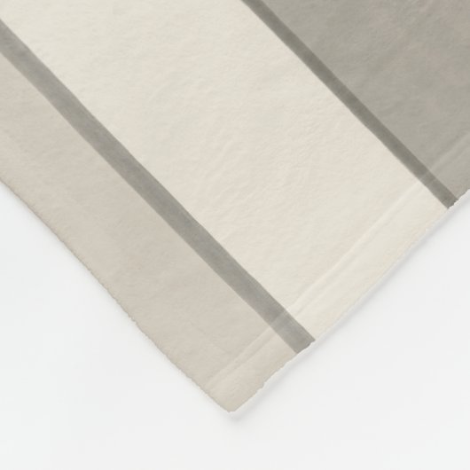 Zeitloses Greige-Maler-Streifenmuster Fleecedecke (Ecke)