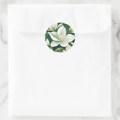 Zeitloses Grödner Blumenmuster Runder Aufkleber (Tasche)