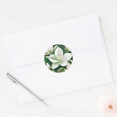 Zeitloses Grödner Blumenmuster Runder Aufkleber (Umschlag)