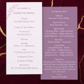 Zeitloses Hochzeitsprogramm für Blume