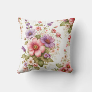 Zeitloses Kissen-Design Vintage-Blumen-Eleganz Kissen