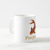 Zeitloses Koi-Geschenk, Symbol der Stärke Kaffeetasse (Vorderseite Links)