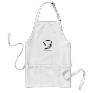 Zeitloses Mit Monogramm Geschenk für neue Abenteue Schürze