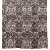 Zeitloses, nahtloses Damaskusmuster Duschvorhang (Vorderseite)