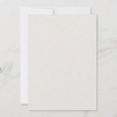 Zeitloses neutrales Beige Elegantes Probe-Dinner Einladung (Rückseite)