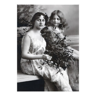 Zeitloses Portrait von Mutter und Tochter Fotodruck