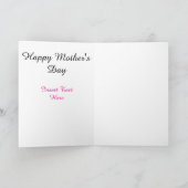 Zeitloses Portrait von Mutter und Tochter Karte (Innenseite)