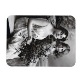 Zeitloses Portrait von Mutter und Tochter Magnet (Horizontal)