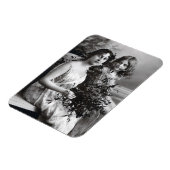 Zeitloses Portrait von Mutter und Tochter Magnet (Linke Seite)