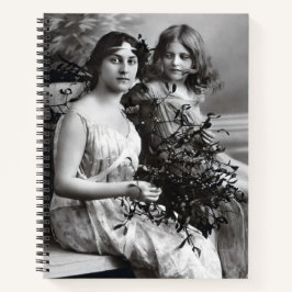 Zeitloses Portrait von Mutter und Tochter Notizblock