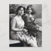 Zeitloses Portrait von Mutter und Tochter Postkarte (Vorderseite)