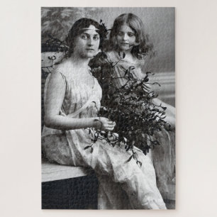 Zeitloses Portrait von Mutter und Tochter Puzzle