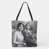 Zeitloses Portrait von Mutter und Tochter Tasche (Rückseite)