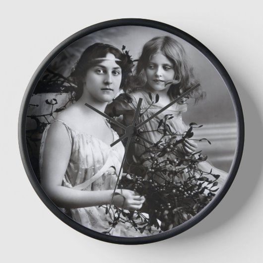 Zeitloses Portrait von Mutter und Tochter Uhr (Vorderseite)