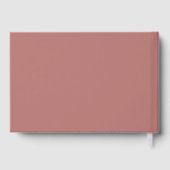 Zeitloses Roségold-Blush-Grün 90. Gästebuch (Rückseite)
