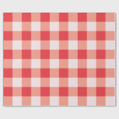 Zeitloses rotes Gingham Farmhouse Land Geschenkpapier (Flach)