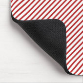 Zeitloses rotes Karo-Gingham-Mauspad Mousepad (Ecke)