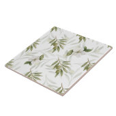 Zeitloses Salbei-Oliv Wasserfarben Chic Fliese (Seite)