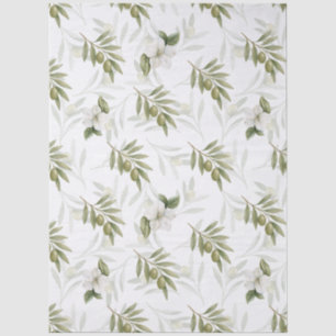 Zeitloses Salbei-Oliv-Watercolor-Chic  Seidenpapier