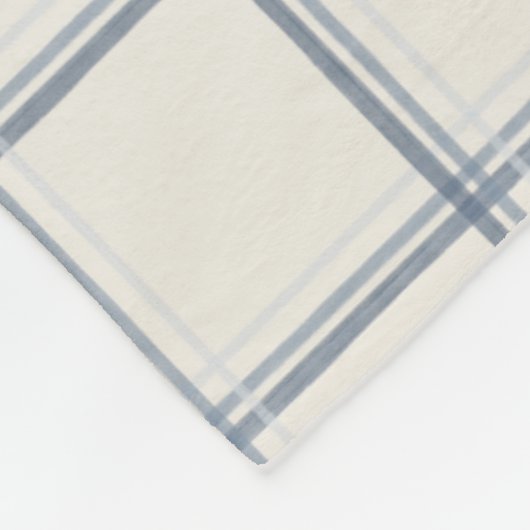 Zeitloses Schieferblau-Fensterpaneel-Karomuster Fleecedecke (Ecke)