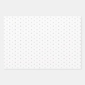 Zeitloses Schwarz-weißes Polka Dot Geschenkpapier Set (Vorderseite 3)