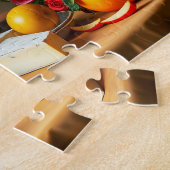 Zeitloses Stillleben mit Katze und Produktion Puzzle (Seite)