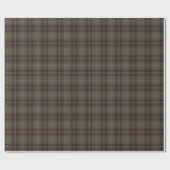 Zeitloses Tartan Karo Braun Grau Ralph Weihnachten Geschenkpapier (Flach)