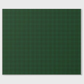 Zeitloses Tartan Karo Waldgrün Ralph Weihnachten Geschenkpapier (Flach)