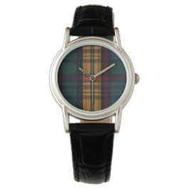 Zeitloses Tartan Muster Armbanduhr