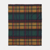 Zeitloses Tartan Muster Fleecedecke (Vorderseite)