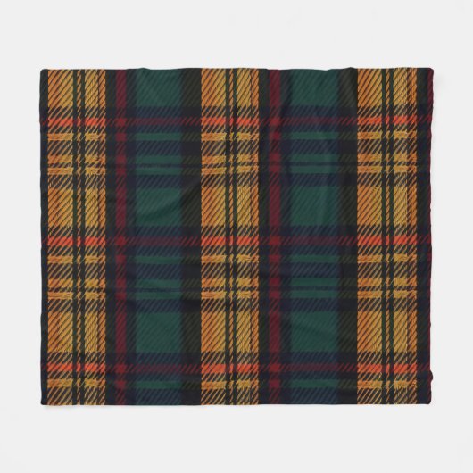 Zeitloses Tartan Muster Fleecedecke (Vorderseite (Horizontal))