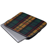 Zeitloses Tartan Muster Laptopschutzhülle (Vorne Knopf)