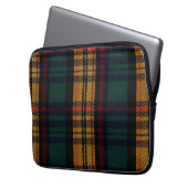 Zeitloses Tartan Muster Laptopschutzhülle (Vorderseite Links)