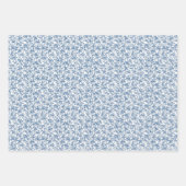 Zeitloses Toile Blue 3 Geschenkpapier Set (Vorderseite 3)
