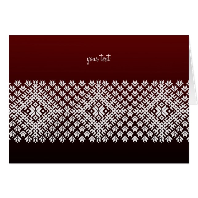 Zeitloses traditionelles nordisches Design (Vorderseite (Horizontal))