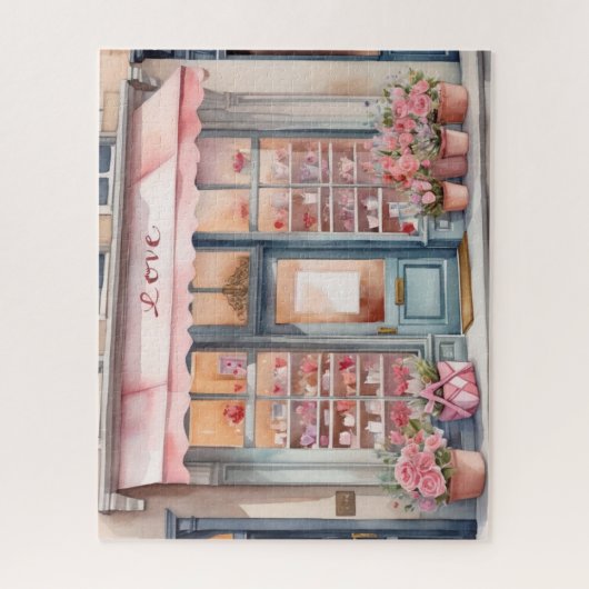 Zeitloses Valentinfenster Puzzle (Vertikal)