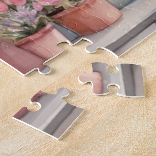 Zeitloses Valentinfenster Puzzle (Seite)