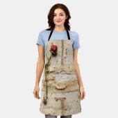 Zeitloses Vintage-Blumen-Liebesbrief Schürze (Getragen)