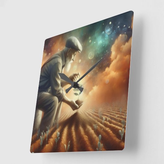 "Zeitloses Wachstum" - Uhr (Winkel)